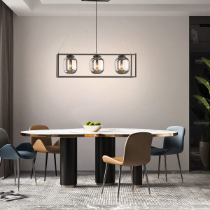 Lampa Wisząca Regi Fischer&Honsel E27 3x40W czarny metal