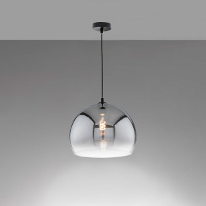 Lampa Wisząca Amos Fischer&Honsel E27 1x40W piaskowo-czarny metal