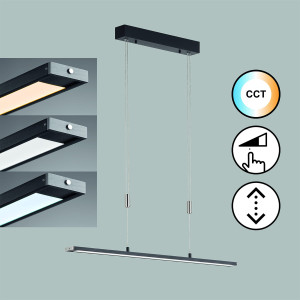 Lampa Wisząca Metz TW Fischer&Honsel LED 1x24W piaskowo-czarny metal