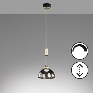 Lampa Wisząca Avignon Fischer&Honsel LED 1x9W piaskowo-czarny metal