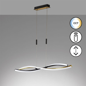 Lampa Wisząca Torcido Fischer&Honsel LED 1x27W piaskowo-czarny metal