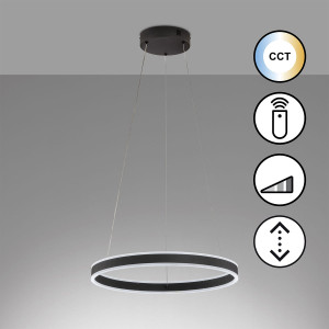 Lampa Wisząca Sirko Fischer&Honsel LED 1x40W piaskowo-czarny metal