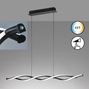 Lampa Wisząca Dreje Fischer&Honsel LED 1x27W piaskowo-czarny metal