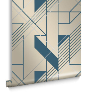 Tapeta dekoracyjna Graham&Brown Balance GRAPHIC COBALT 105246