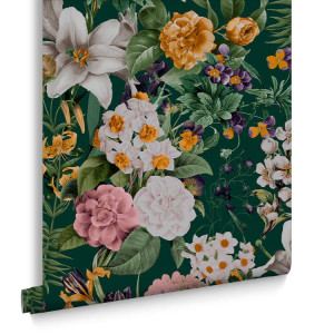 Tapeta dekoracyjna Graham&Brown Genesis GLASSHOUSE FLORA EMERALD 113963