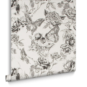 Tapeta dekoracyjna Graham&Brown Curiosity SKULL ROSES 104560