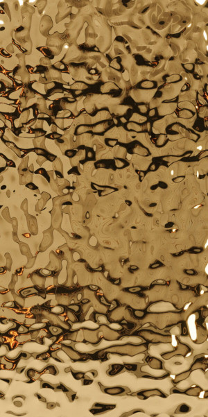 Panel dekoracyjny Studio Creative Shop ze stali nierdzewnej – GOLD fala C002