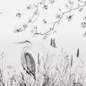 Wall Art Grafika Heron