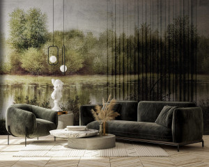 Grafika Instabilelab Sfumature di Magnolia BLACK POND 01