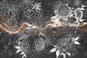 Grafika Instabilelab Sfumature di Magnolia BLACK DALIA 02