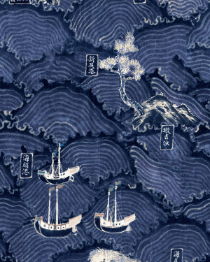 Tapeta MINDTHEGAP Indigo Addiction Waves of Tsushima WP20513