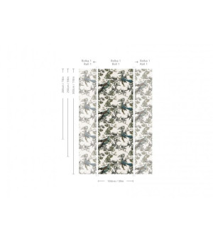 Wallcolors Tapeta Birds in Garden Ecri