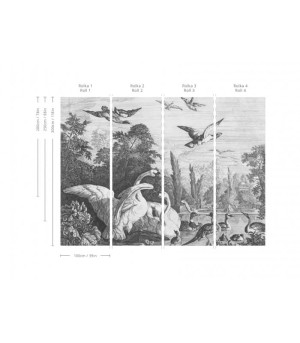 Wallcolors Tapeta Black swans