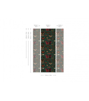 Wallcolors Tapeta Butterflies Vert