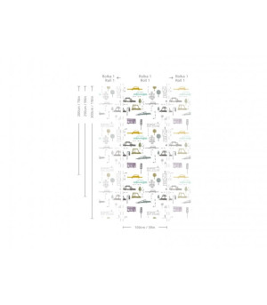 Wallcolors Tapeta Cars White