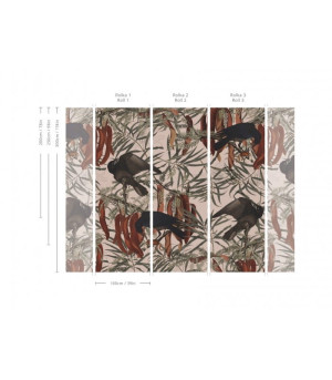 Wallcolors Tapeta Crows Pink