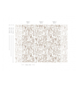 Wallcolors Tapeta Forest Friends Brown