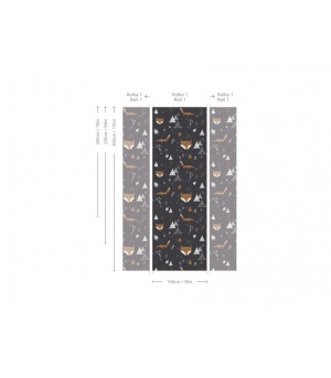 Wallcolors Tapeta Fox Adventure Black