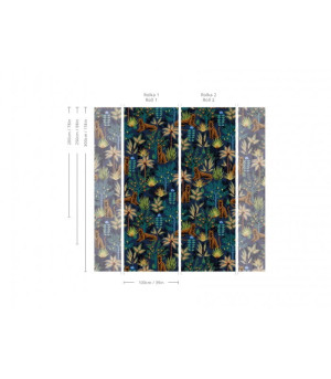 Wallcolors Tapeta Gold Tigers