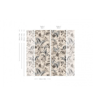 Wallcolors Tapeta Jungle Team Beige