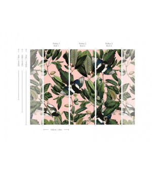 Wallcolors Tapeta Magpie Pink