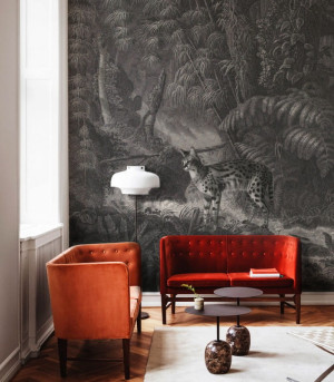 Wallcolors Tapeta Palms and cats