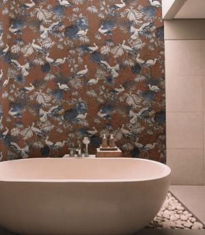 Wallcolors Tapeta Storks Red