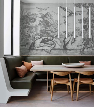 Wallcolors Tapeta White swans