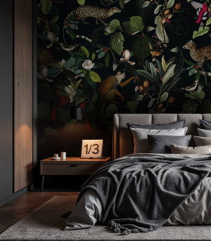 Wallcolors Tapeta The Jungle Book Black