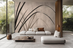 Grafika Reve Marron et Beige Arc MA203