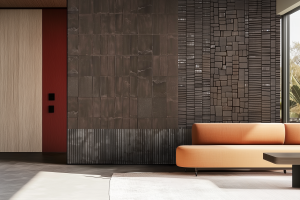 Grafika Reve Marron et Beige Brique MB200