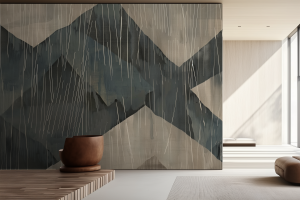 Grafika Reve Marron et Beige Cascade MC201