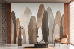 Grafika Reve Marron et Beige Petale MP203