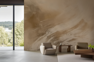 Grafika Reve Marron et Beige Sable MS203