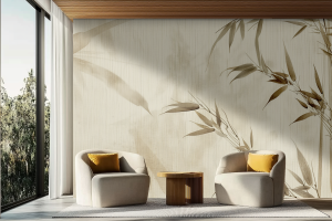 Grafika Reve Marron et Beige Silence MS209