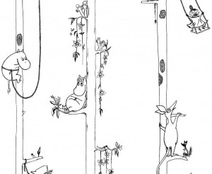 Tapeta dekoracyjna Sandudd Moomin 2019 5351-2