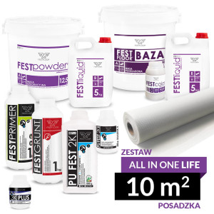 Zestaw mikrocementu FESTFLOOR ALL IN ONE LIFE - 10m²
