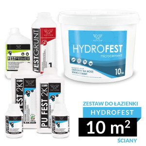 Zestaw mikrocementu do łazienki FESTFLOOR HYDROFEST - 10m²
