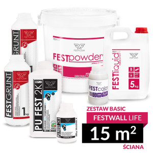 Zestaw mikrocementu FESTFLOOR FESTWALL LIFE BASIC - 15m²