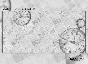 WallyArt tapeta Time Of Words 0024-02