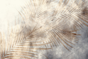 Grafika Metalic Art Delikatność tropików gold KK2024015