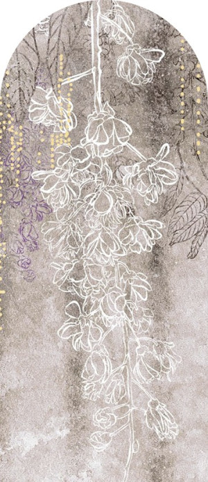 Grafika Metalic Art Łuk Wisteria A009KK