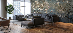 Grafika Metalic Art Magnolie Dark MS20241504