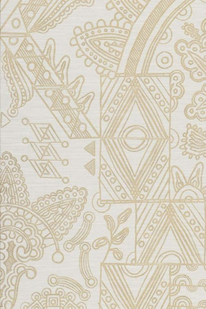 Tapeta Arte Emblème Joie White Gold A30810