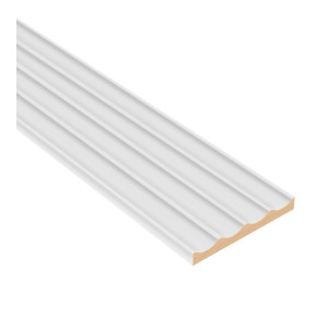 Panel ryflowany MDF Lameo LAGUNA - Biały