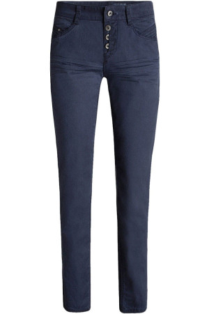 Esprit Granatowe Spodnie Typu Chino Fashion Fit, Regular