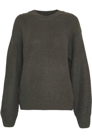 New Look Sweter Fashioned ze Splotem Grafitowy, Tall