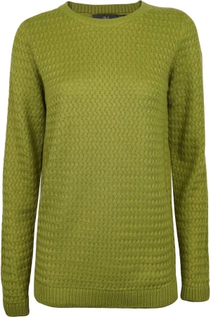 Isle Oliwkowy Teksturowany Sweter