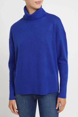 Dunnes Damski Kobaltowy Sweter Golf