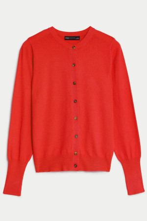 M&S Pomarańczowy Sweter Kardigan Eco Wiskoza /B/